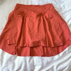 Vibrant Red Mini Skirt